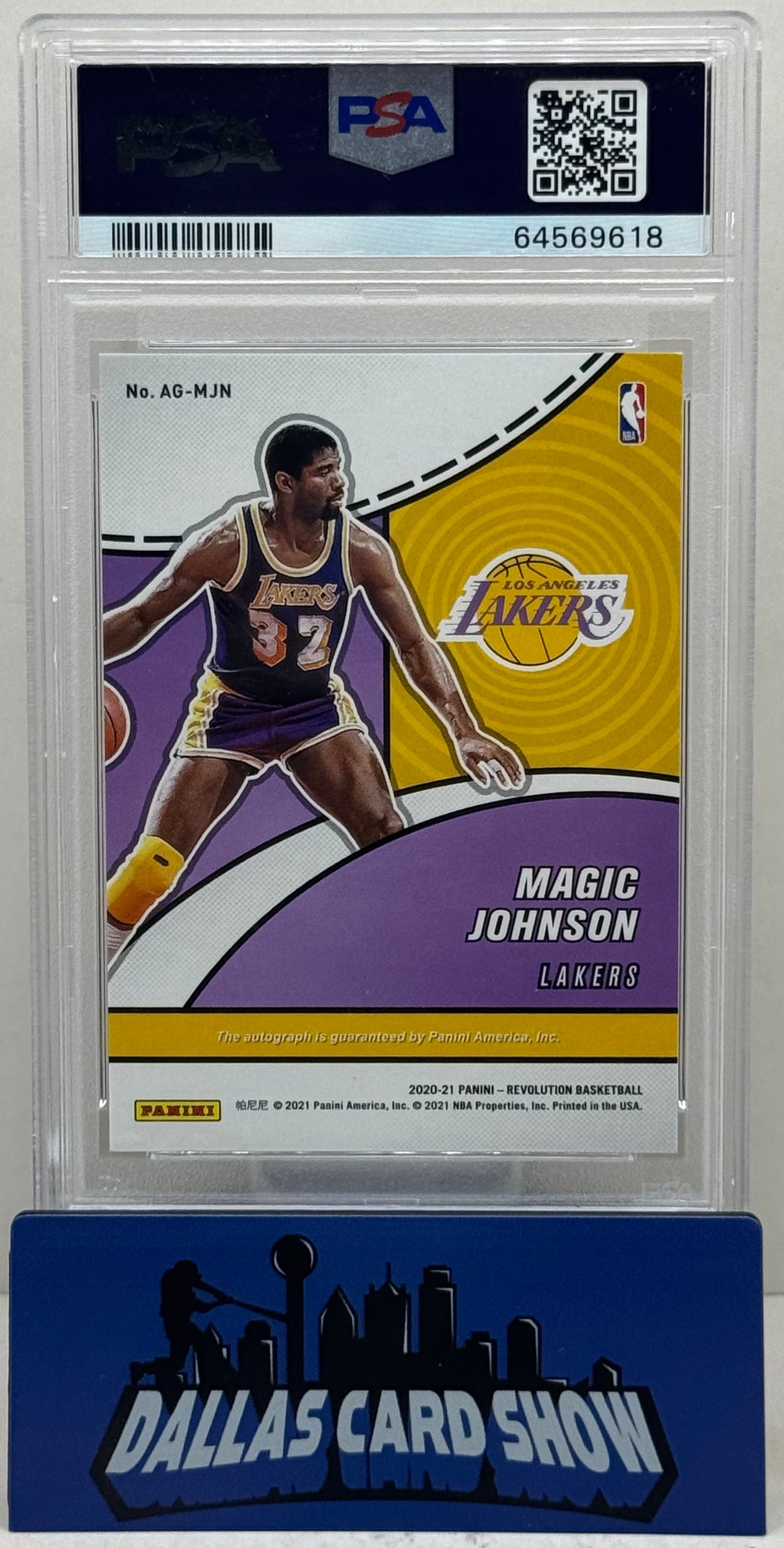 2020 Panini Revolution #MJN Magic Johnson Autographs PSA 10