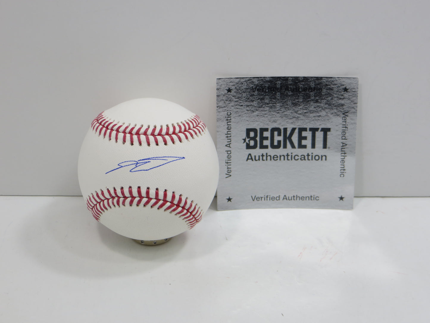 SEBASTIAN WALCOTT TEXAS RANGERS SIGNED RAWLINGS OML BASEBALL BAS COA