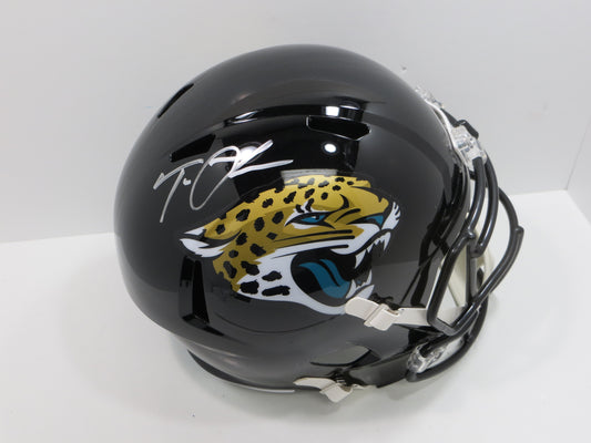 TREVOR LAWRENCE SIGNED JACKSONVILLE JAGUARS SPEED FULL SIZE HELMET FANATICS