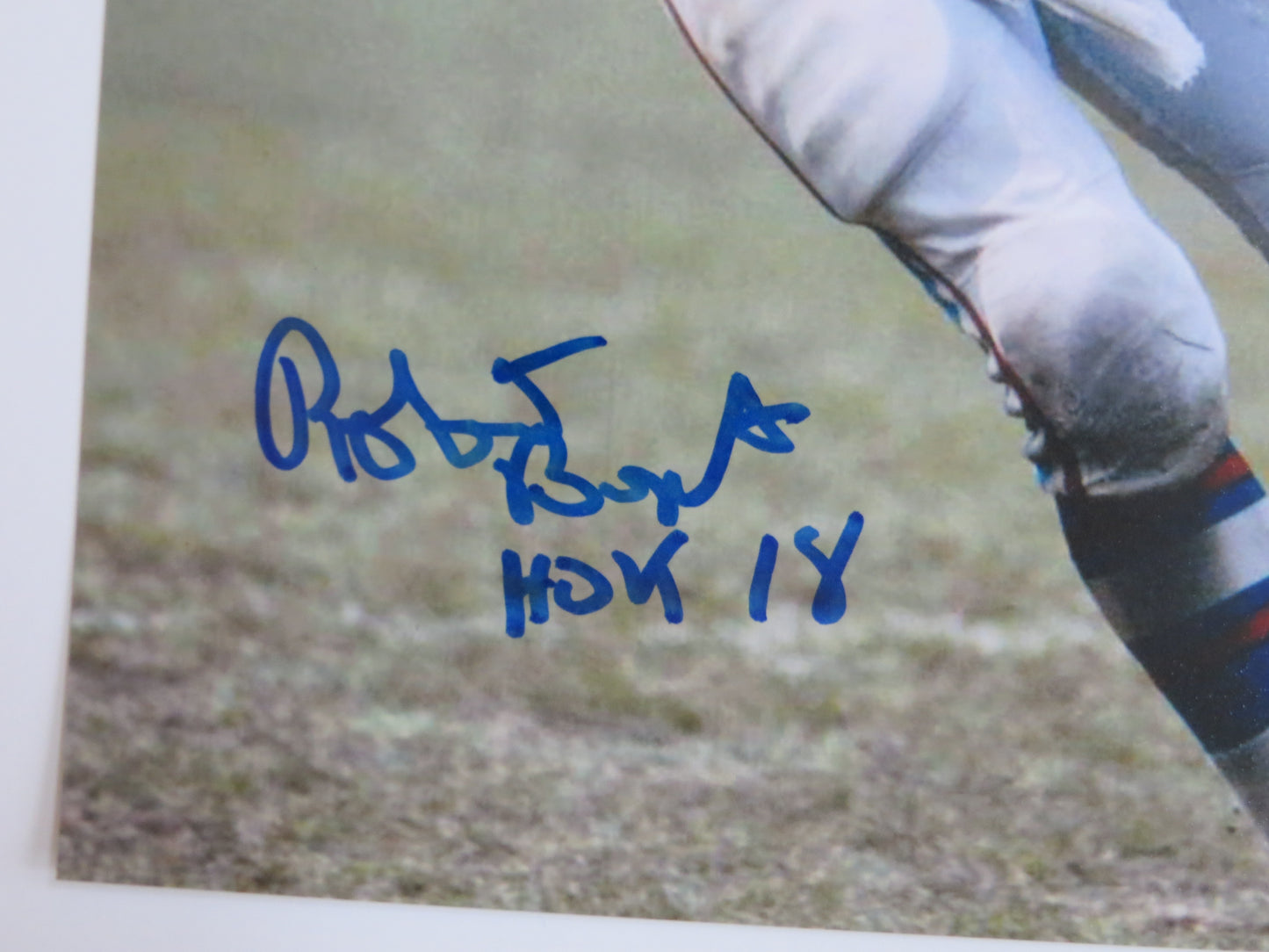 ROBERT BRAZILE HOUSTON OILERS SIGNED 8x10 PHOTO w/HOF 18 BAS COA