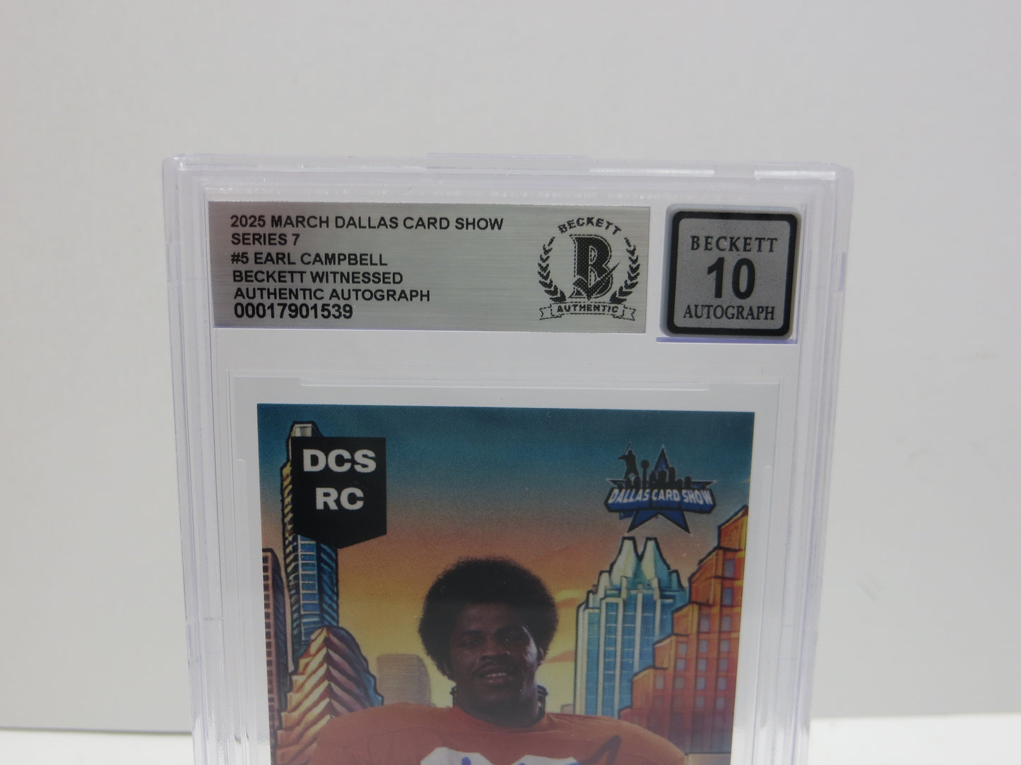 2025 MARCH DCS SERIES 7 #5 EARL CAMPBELL BAS 10 AUTO