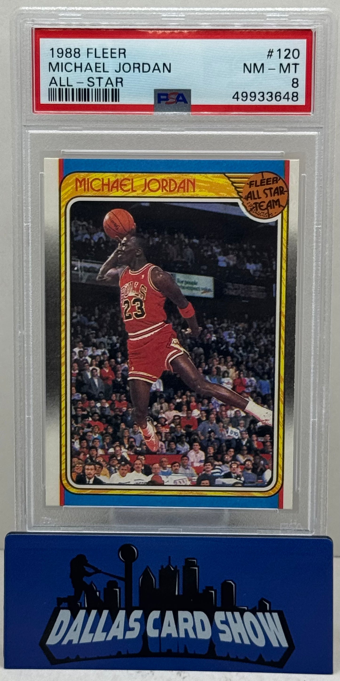 1988 Fleer #120 Michael Jordan All-Star PSA 8
