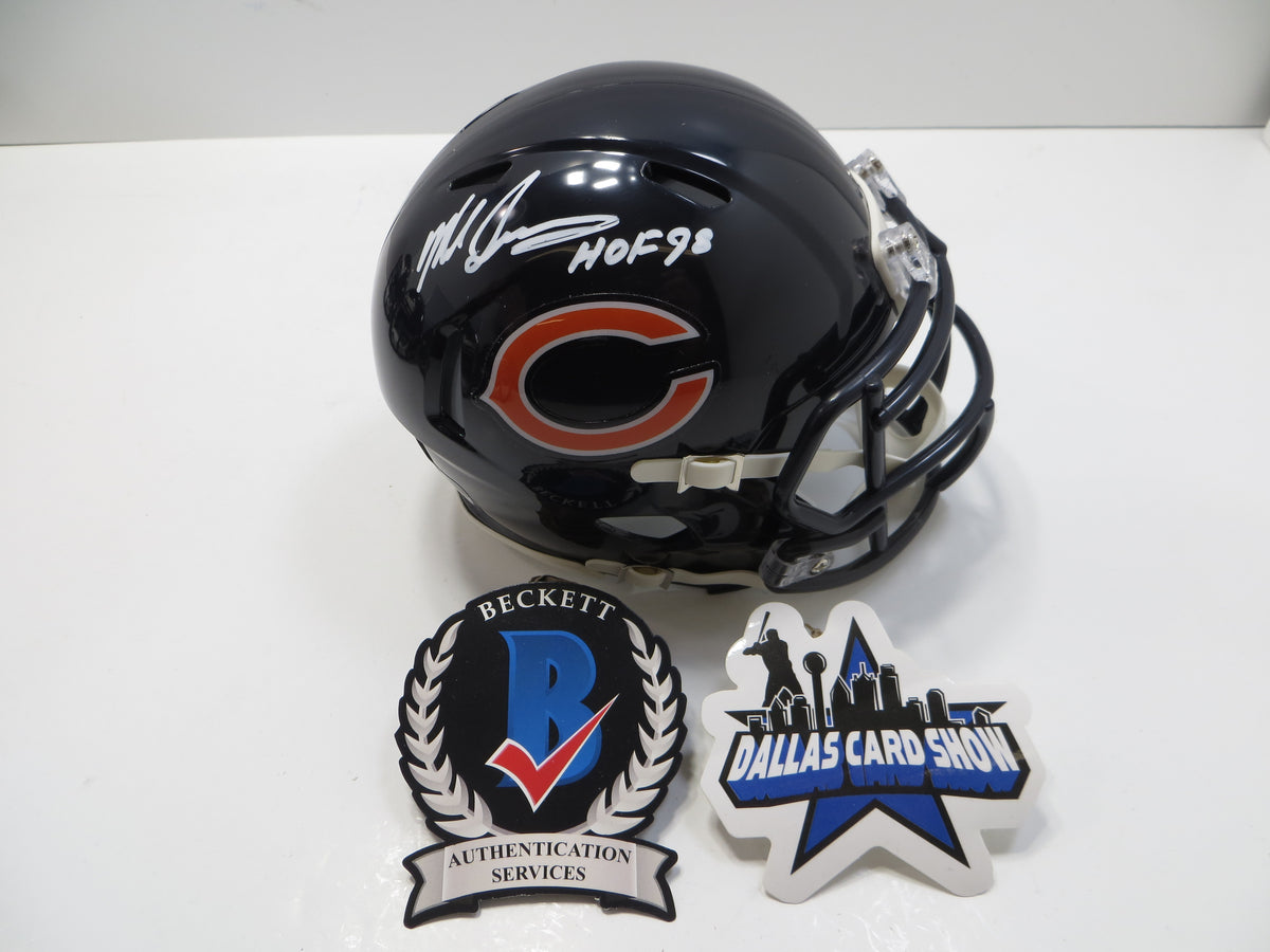 MIKE SINGLETARY CHICAGO BEARS SIGNED MINI HELMET w/HOF98 Baylor BAS