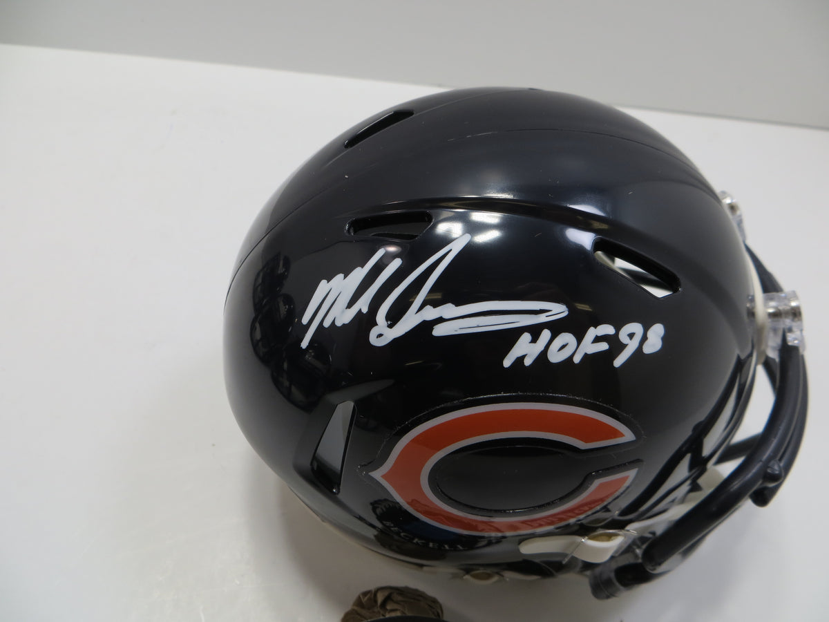 MIKE SINGLETARY CHICAGO BEARS SIGNED MINI HELMET w/HOF98 Baylor BAS