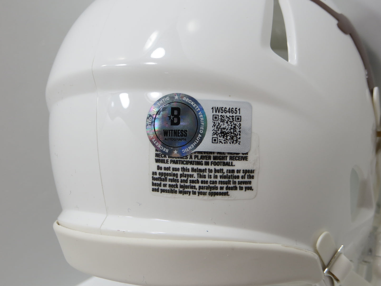 COLT McCOY JORDAN SHIPLEY SIGNED TEXAS LONGHORNS Riddell MINI HELMET BAS