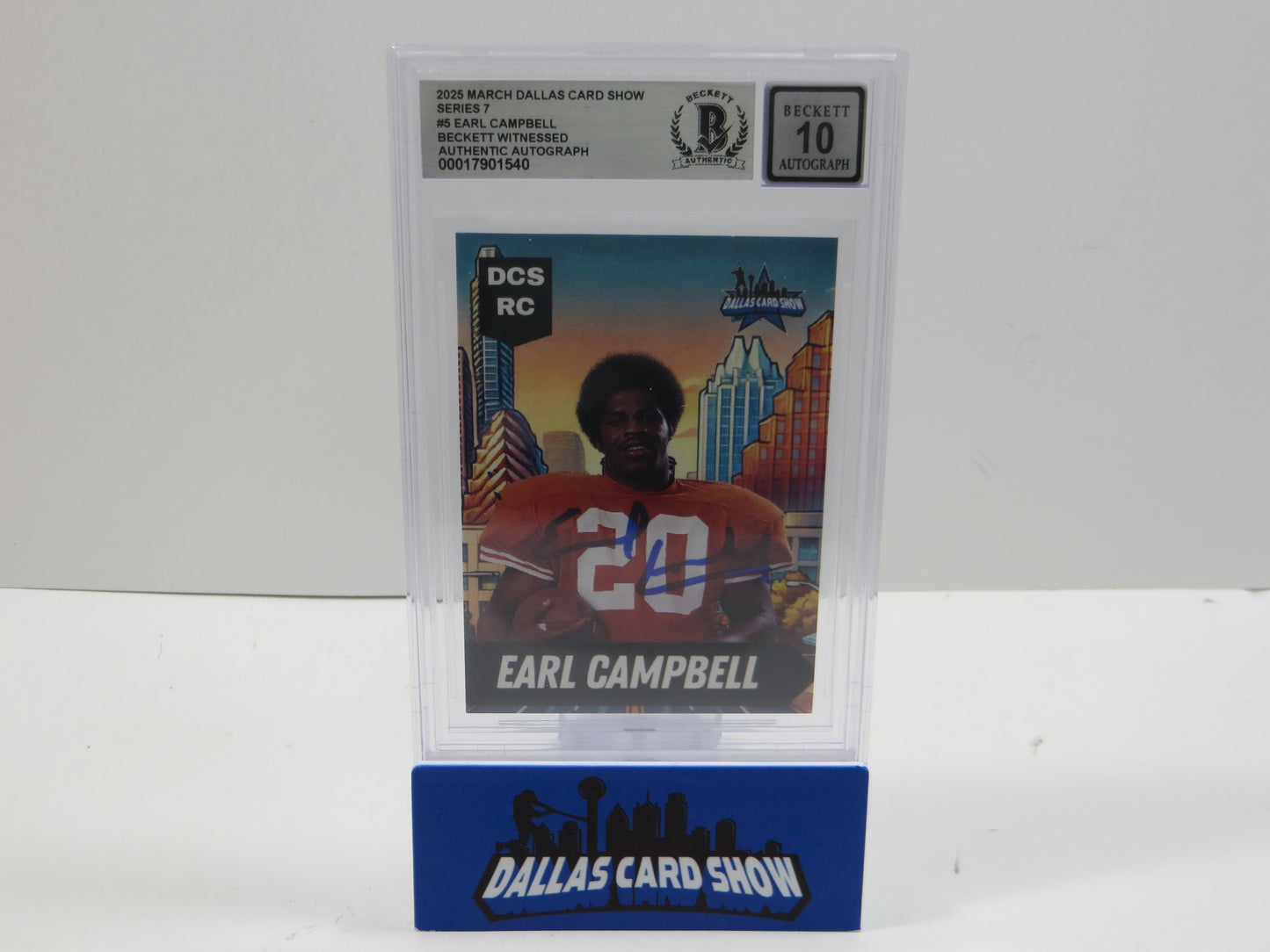 2025 MARCH DCS SERIES 7 #5 EARL CAMPBELL BAS 10 AUTO