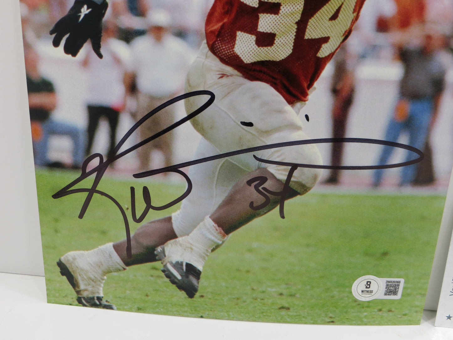 RICKY WILLIAMS TEXAS UT LONGHORNS SIGNED 8x10 PHOTO BAS COA