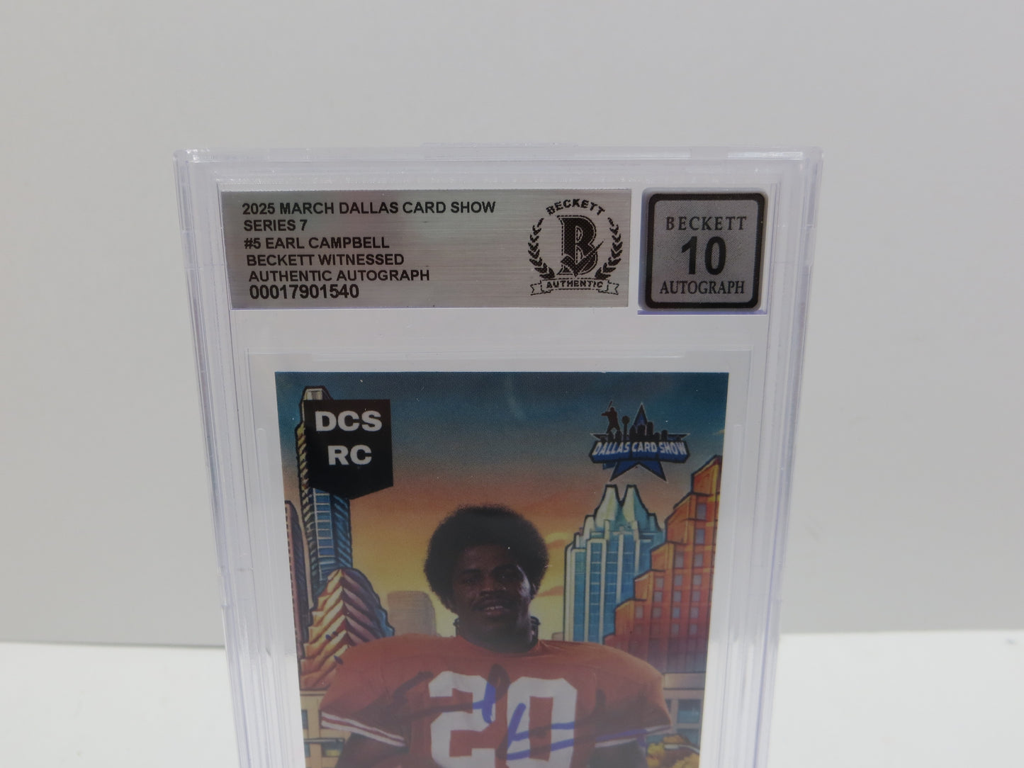2025 MARCH DCS SERIES 7 #5 EARL CAMPBELL BAS 10 AUTO