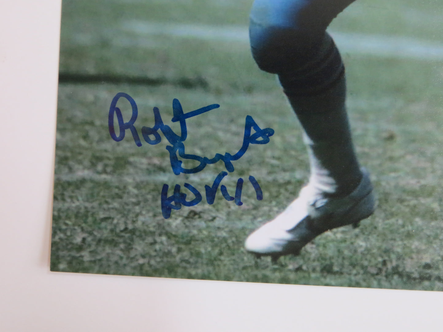 ROBERT BRAZILE HOUSTON OILERS SIGNED 8x10 PHOTO w/HOF 18 BAS