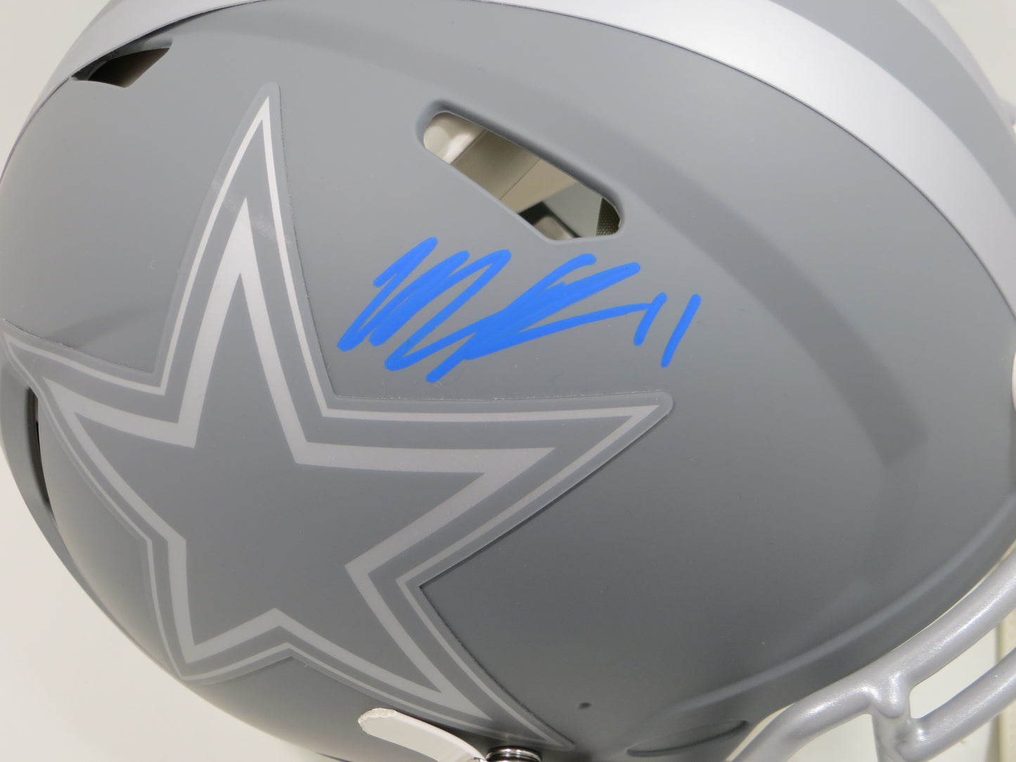 MICAH PARSONS SIGNED DALLAS COWBOYS SPEED AUTHENTIC SLATE F/S HELMET FANATICS