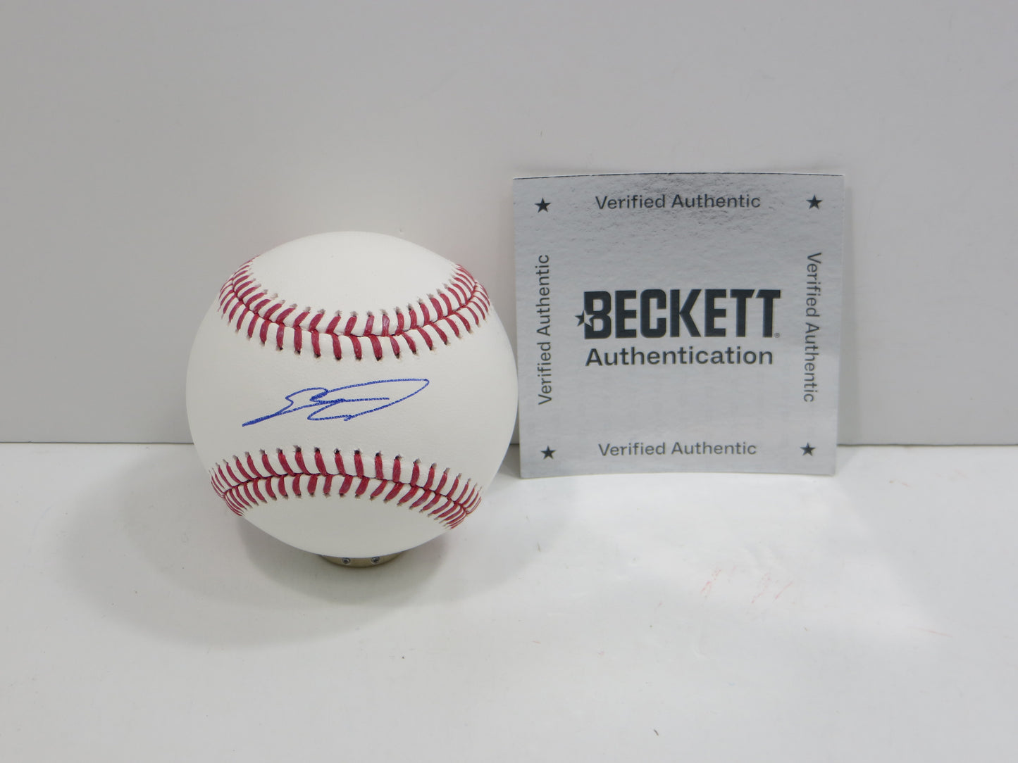 SEBASTIAN WALCOTT TEXAS RANGERS SIGNED RAWLINGS OML BASEBALL BAS COA