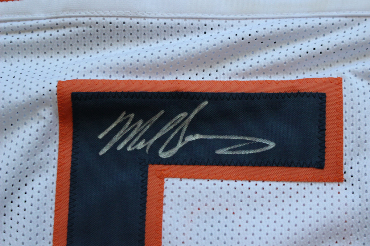 MIKE SINGLETARY CHICAGO BEARS SIGNED WHITE JERSEY Baylor Bears BAS COA
