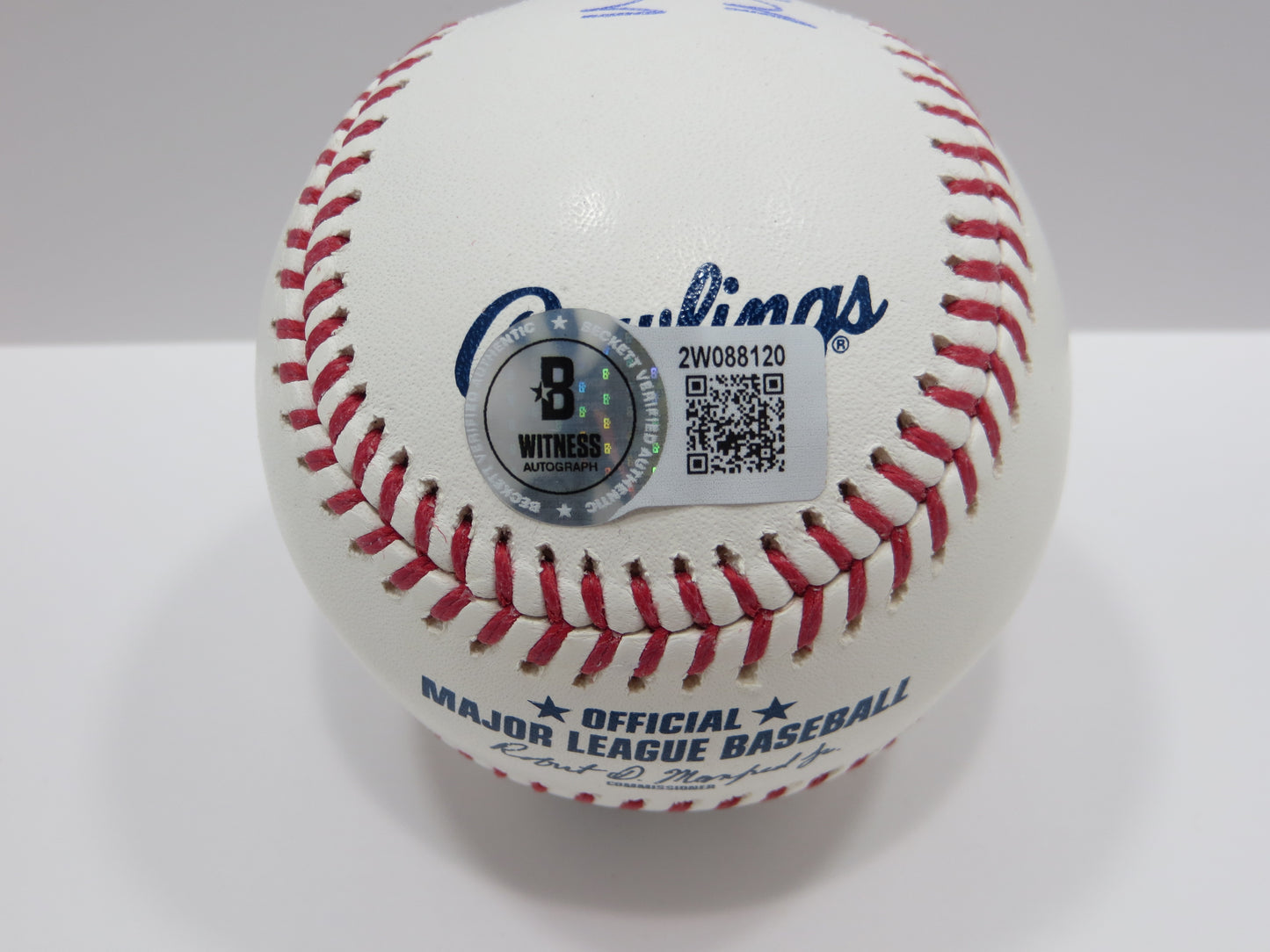 PAT PATRICK MAHOMES SR SIGNED OML BASEBALL Twins w/MVPMAKER THE REAL BAS