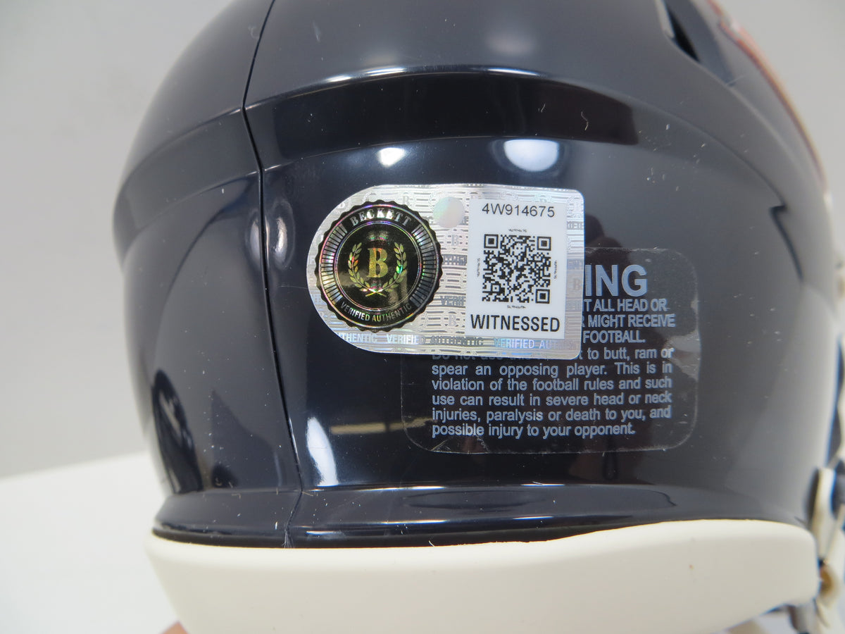 MIKE SINGLETARY CHICAGO BEARS SIGNED MINI HELMET w/HOF98 Baylor BAS