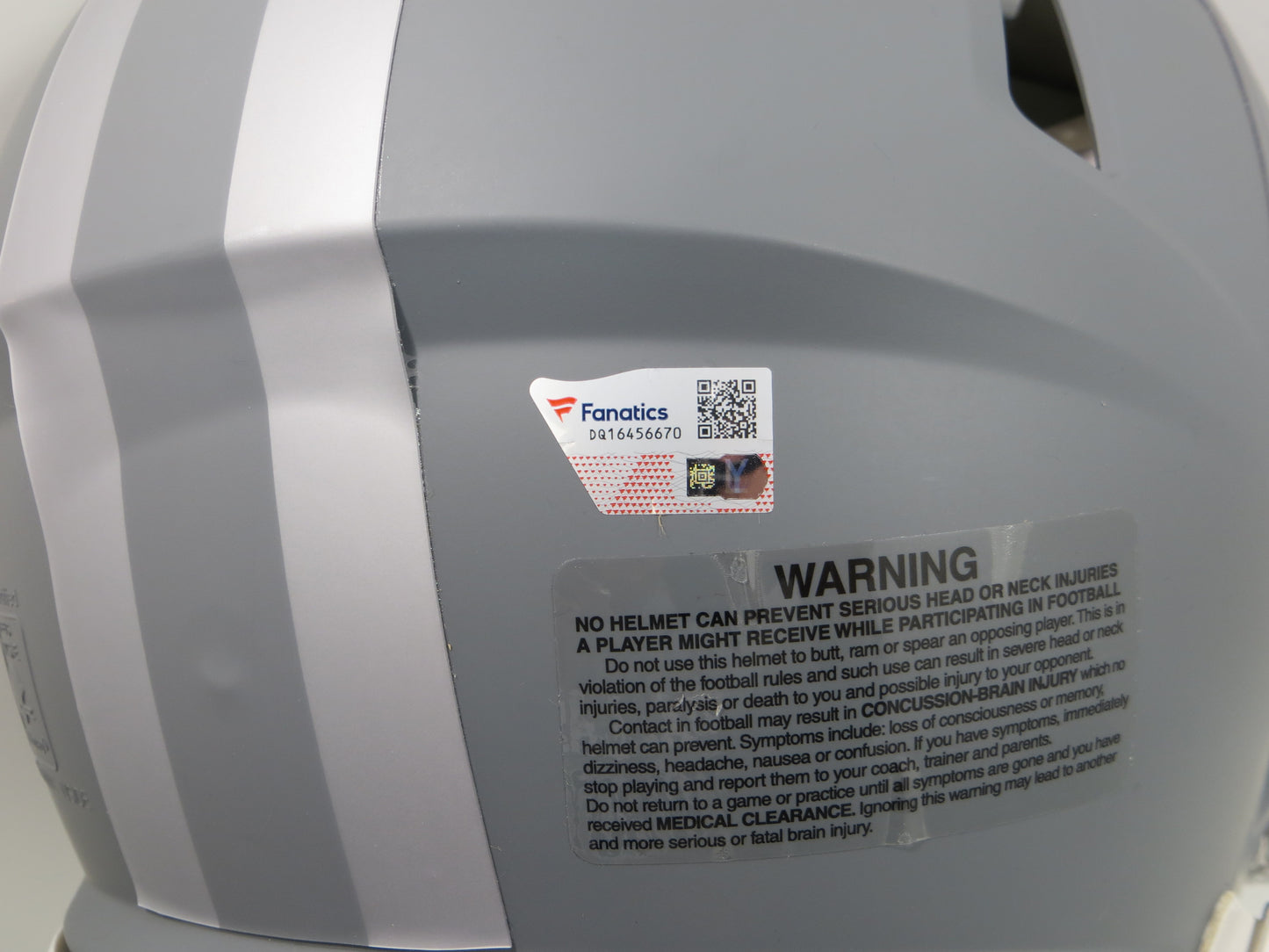 MICAH PARSONS SIGNED DALLAS COWBOYS SPEED AUTHENTIC SLATE F/S HELMET FANATICS