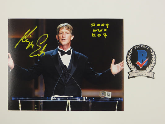 KEVIN VON ERICH SIGNED 8x10 Hall of Fame Speech PHOTO w/2009 WWE HOF BAS