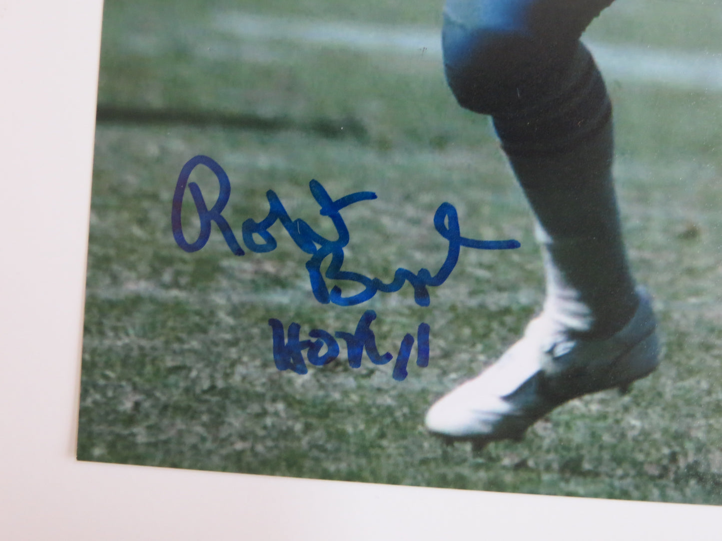 ROBERT BRAZILE HOUSTON OILERS SIGNED 8x10 PHOTO w/HOF 18 BAS