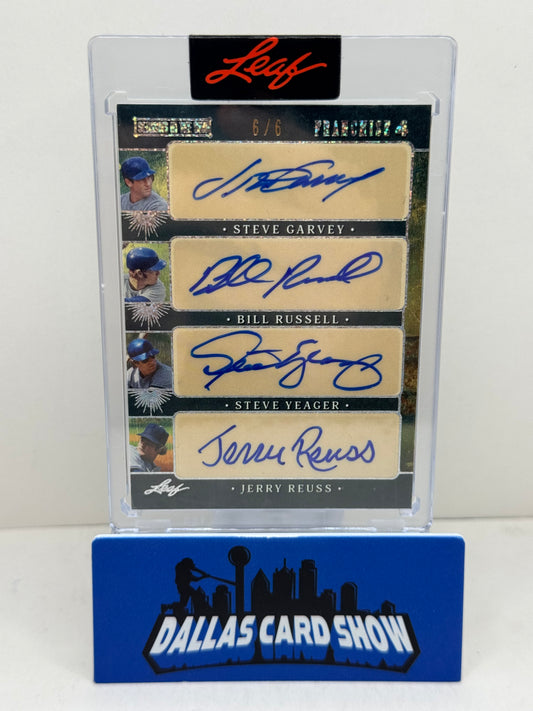 2025 leaf Seasons In the Sun Garvey,Russell,Yeager,Ruess Franchise 4 Autographs /6
