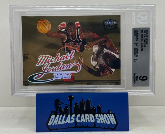 1998-99 Fleer Ultra #85 Michael Jordan Gold Medallion BGS 9