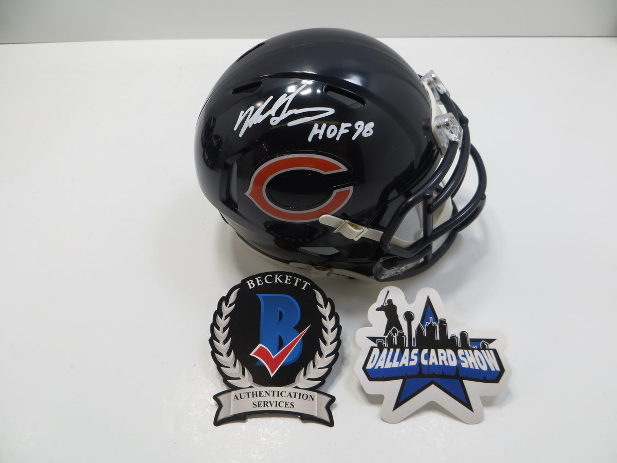 MIKE SINGLETARY CHICAGO BEARS SIGNED MINI HELMET w/HOF98 Baylor BAS