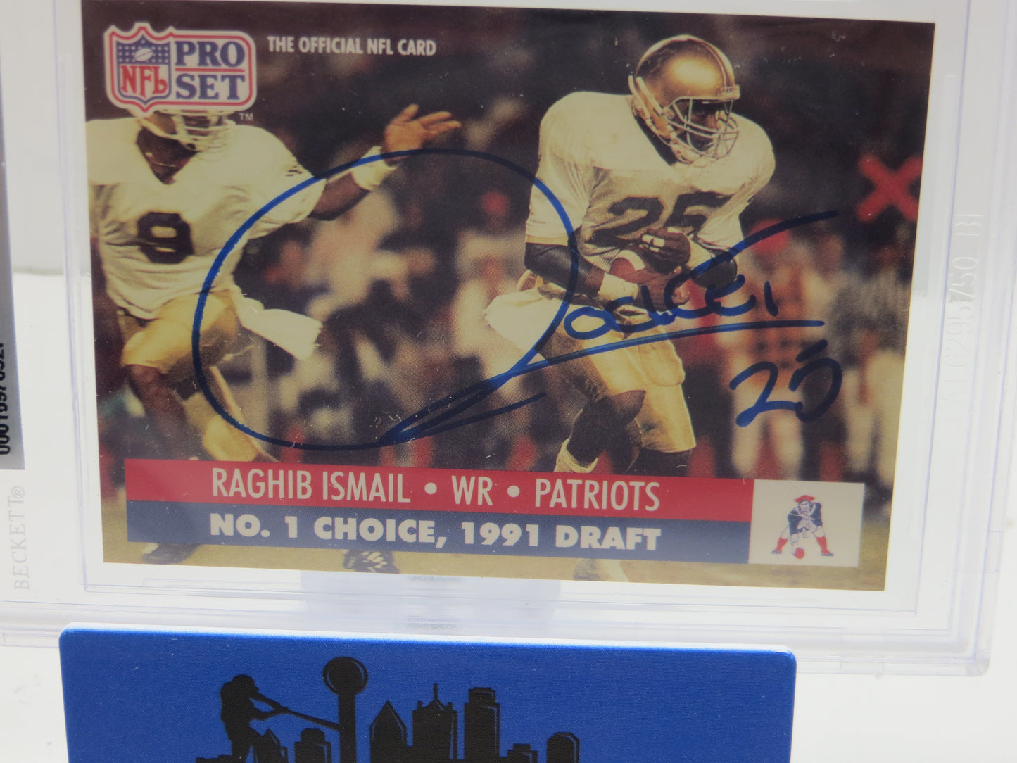 1991 PRO SET DRAFT DAY #694E RAGHIB "ROCKET" ISMAIL BGS 10 AUTO