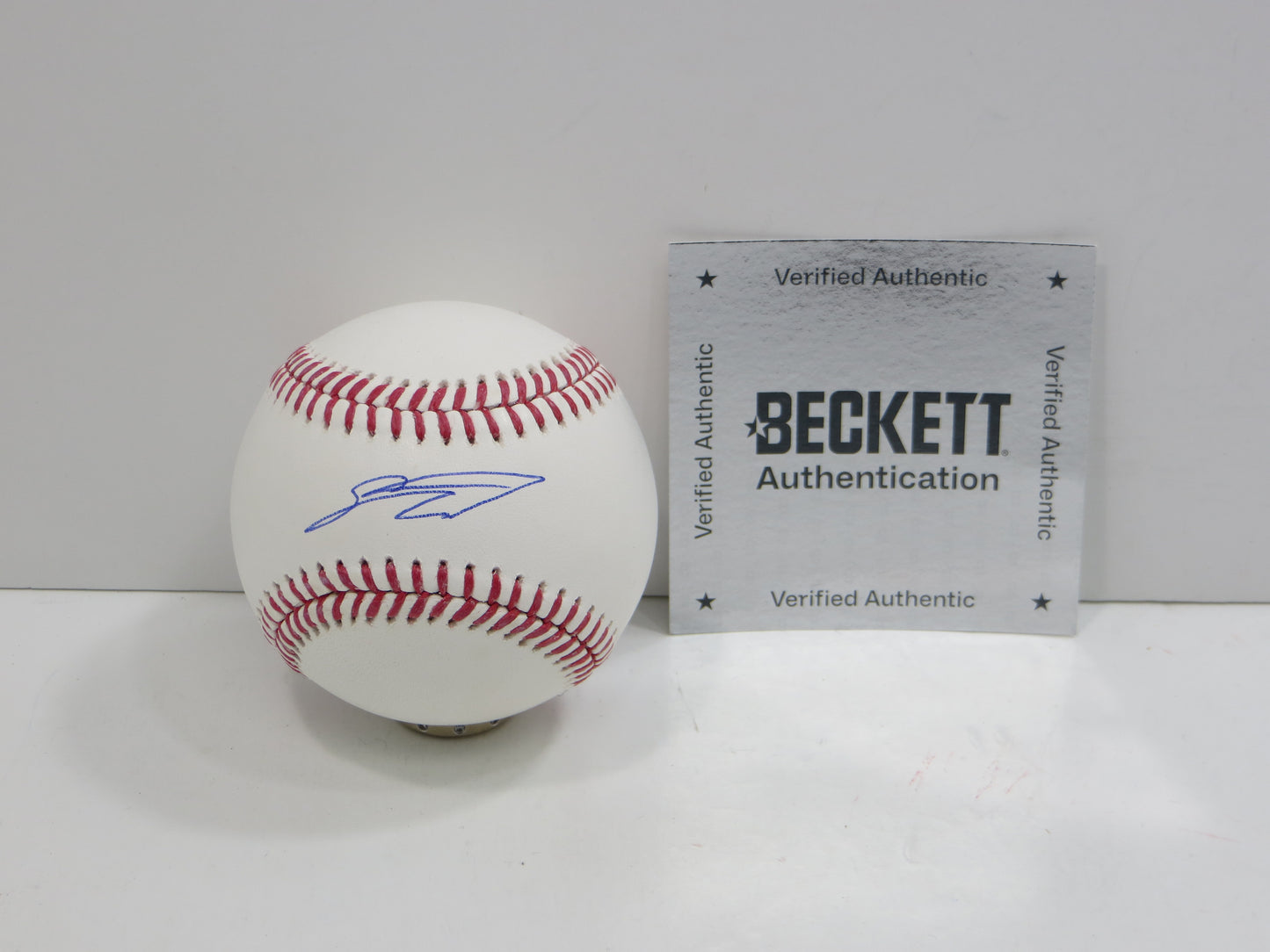 SEBASTIAN WALCOTT TEXAS RANGERS SIGNED RAWLINGS OML BASEBALL BAS COA
