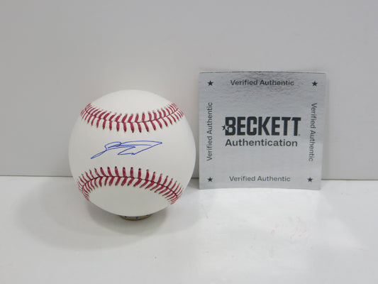 SEBASTIAN WALCOTT TEXAS RANGERS SIGNED RAWLINGS OML BASEBALL BAS COA