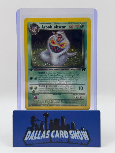 2000 Pokemon FRN - Dark Arbok (Holo) - 2/82 Team Rocket 1st Edition LP