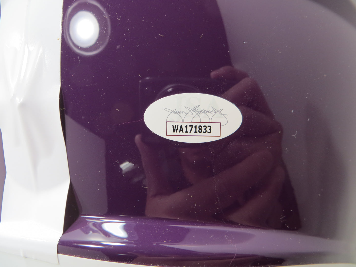 BOB LILLY SIGNED TCU HORNED FROGS #72 FULL SIZE HELMET w/MULTI INSCs JSA COA