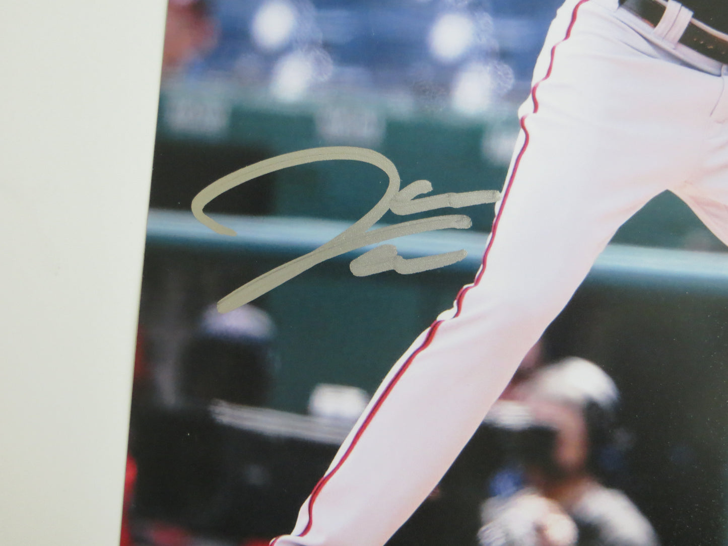 JAMES WOOD WASHINGTON NATIONALS SIGNED 8x10 PHOTO Navy Blue Uniform BAS