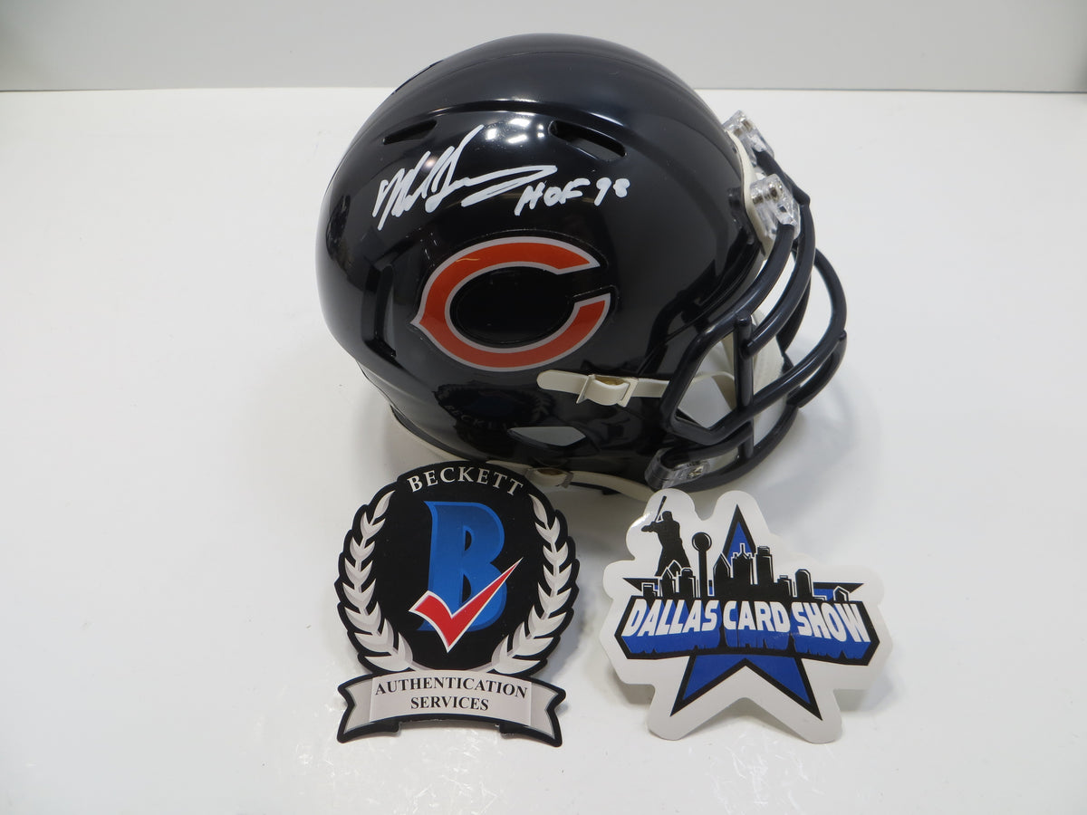MIKE SINGLETARY CHICAGO BEARS SIGNED MINI HELMET w/HOF98 Baylor BAS