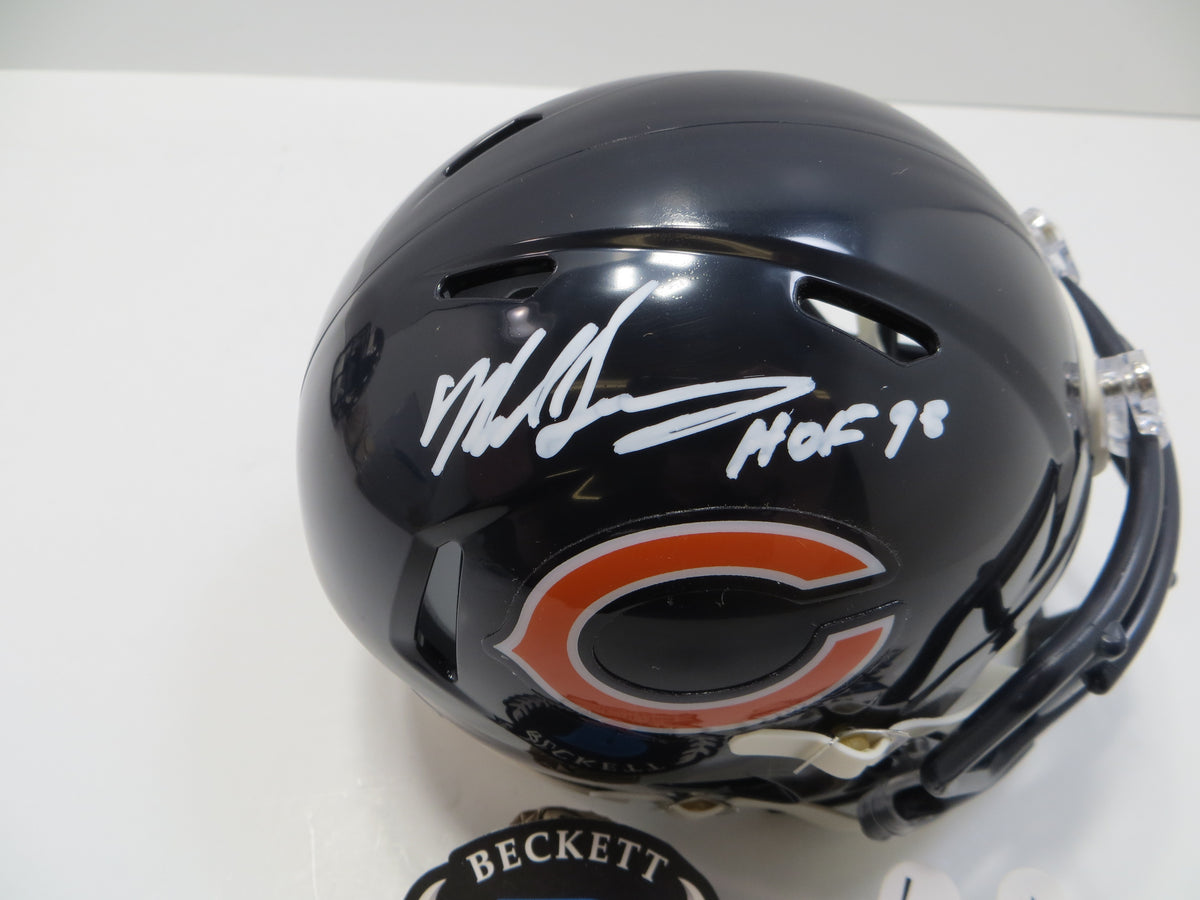 MIKE SINGLETARY CHICAGO BEARS SIGNED MINI HELMET w/HOF98 Baylor BAS
