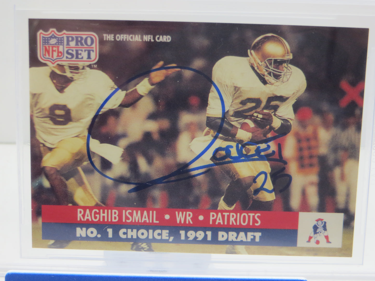 1991 PRO SET DRAFT DAY #694E RAGHIB "ROCKET" ISMAIL BGS 10 AUTO