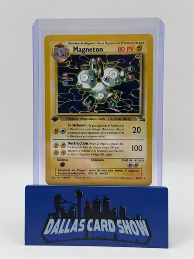 2000 Pokemon FRN - Magneton (Rare) - 26/62 Fossil 1st Edition LP