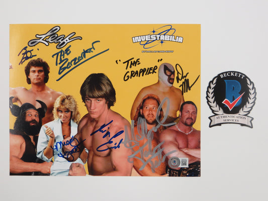 INVESTABILIA by the DALLAS CARD SHOW SIGNED 8x10 Yellow PHOTO Von Erich +MORE BAS