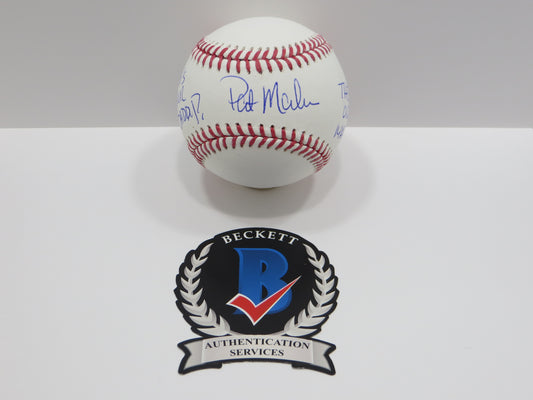 PAT PATRICK MAHOMES SR SIGNED OML BASEBALL Twins w/OG WHO'S YR DADDY BAS