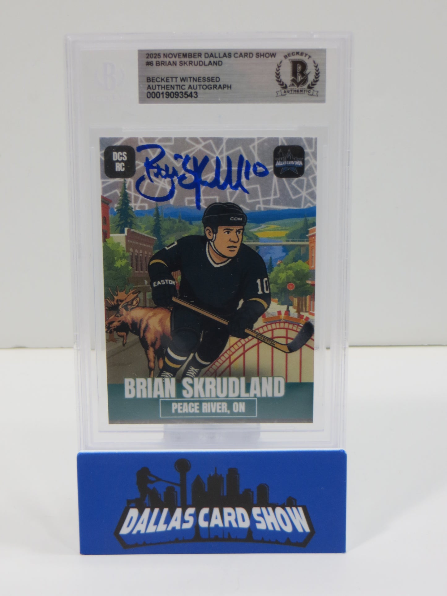 2025 NOVEMBER DALLAS CARD SHOW #6 BRIAN SKRUDLAND BECKETT WITNESSED AUTHENTIC AUTO