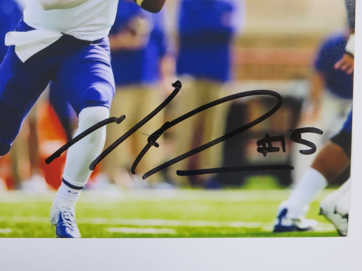 MAX DUGGAN TCU HORNED FROGS SIGNED White Jersey 8x10 PHOTO BAS