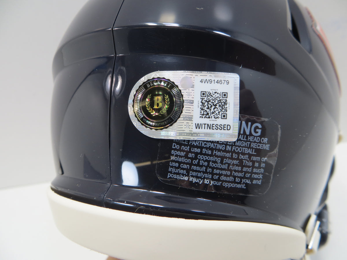 MIKE SINGLETARY CHICAGO BEARS SIGNED MINI HELMET w/HOF98 Baylor BAS