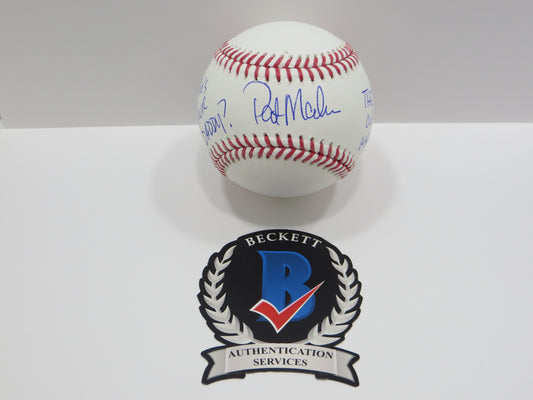 PAT PATRICK MAHOMES SR SIGNED OML BASEBALL Twins w/OG WHO'S YR DADDY BAS