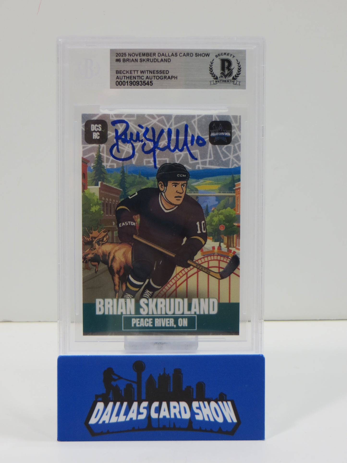 2025 NOVEMBER DALLAS CARD SHOW #6 BRIAN SKRUDLAND BECKETT WITNESSED AUTHENTIC AUTO