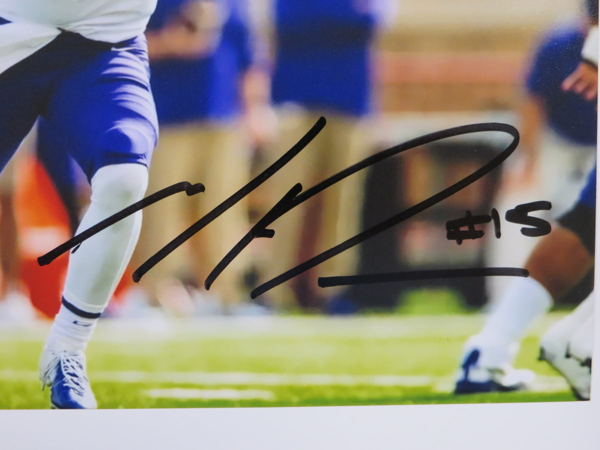 MAX DUGGAN TCU HORNED FROGS SIGNED White Jersey 8x10 PHOTO BAS