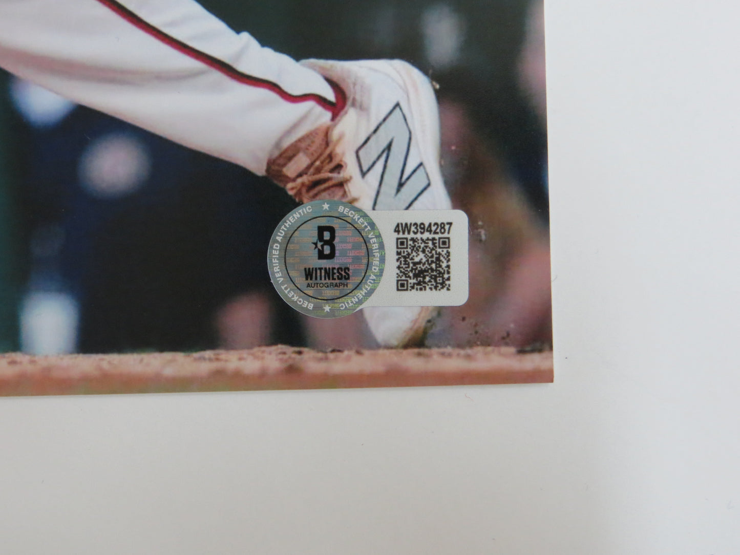 JAMES WOOD WASHINGTON NATIONALS SIGNED 8x10 PHOTO Home Uniform BAS