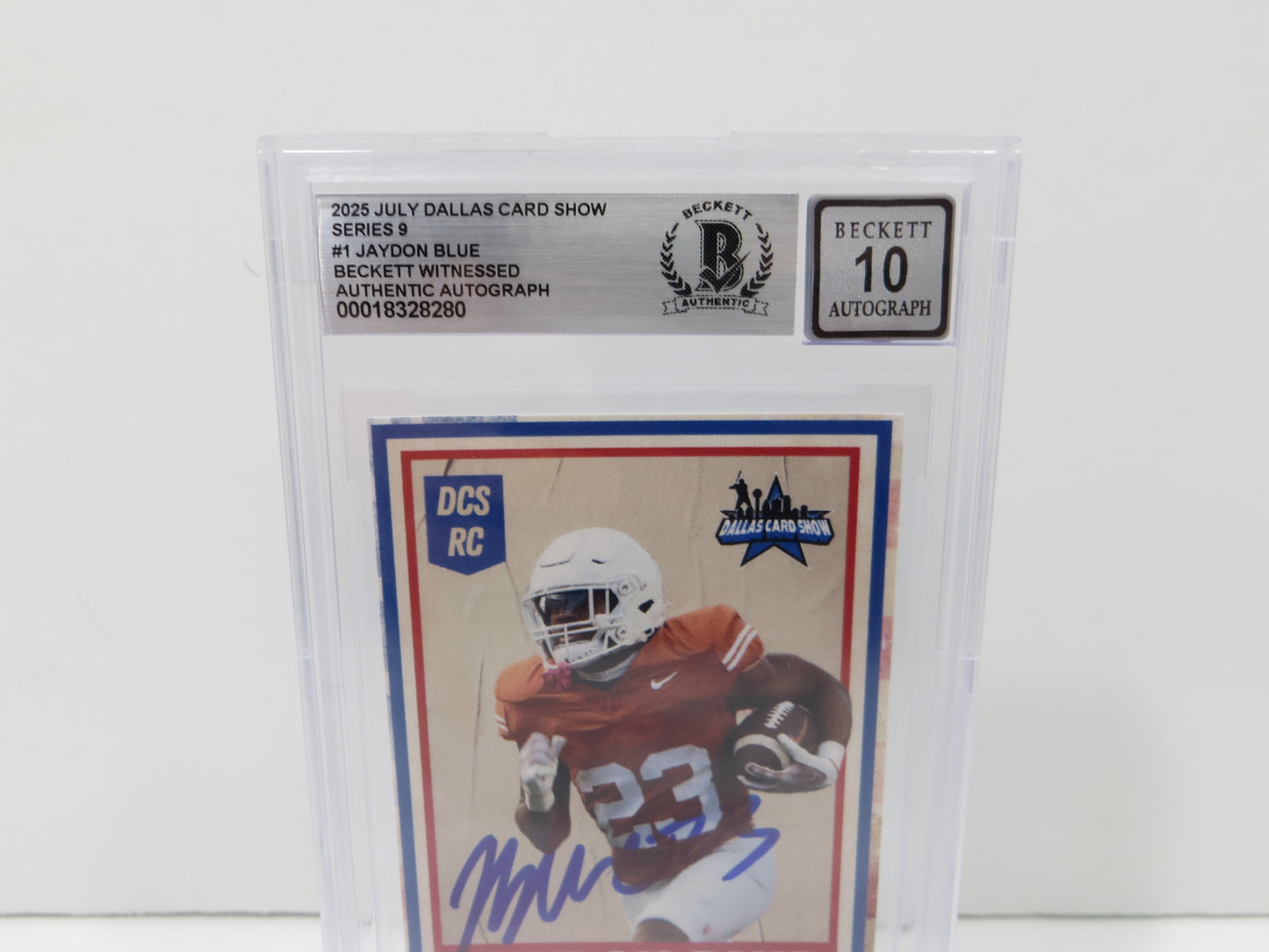 2025 Dallas Card Show Series 9 JAYDON BLUE SIGNED Dallas Cowboys BGS 10 Auto