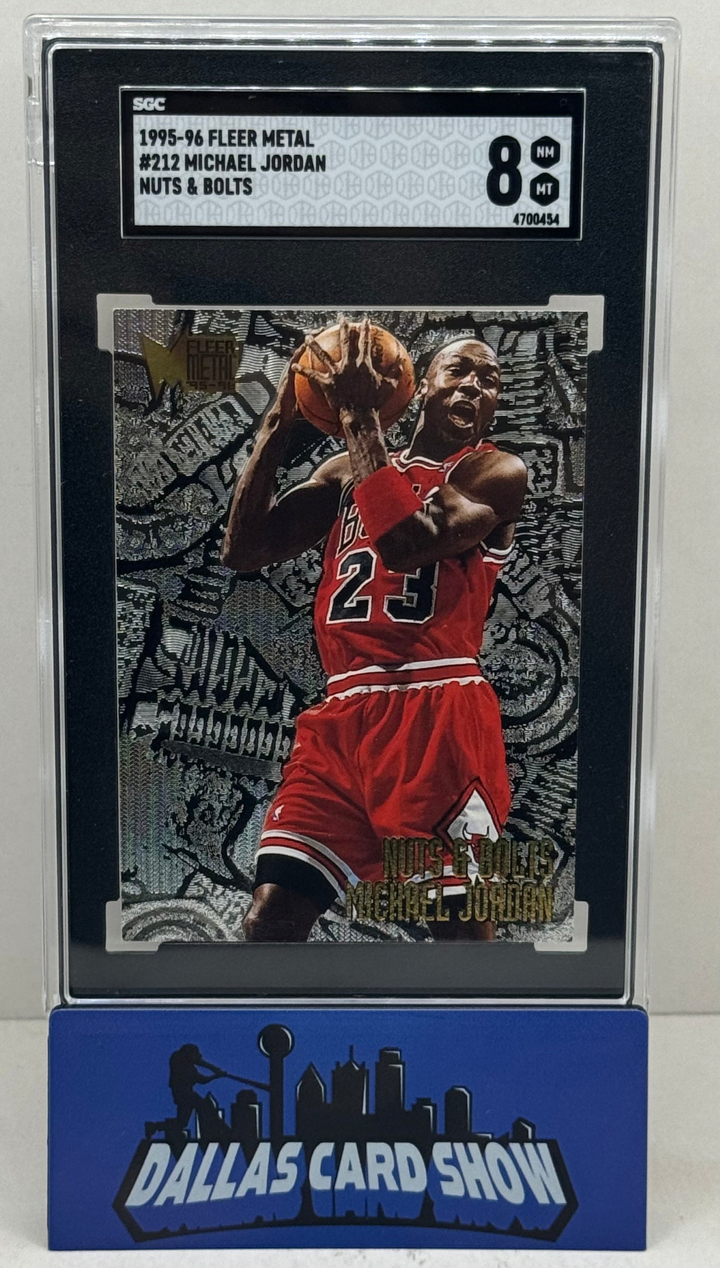 1995-96 Fleer Metal #212 Michael Jordan Nuts & Bolts SGC 8