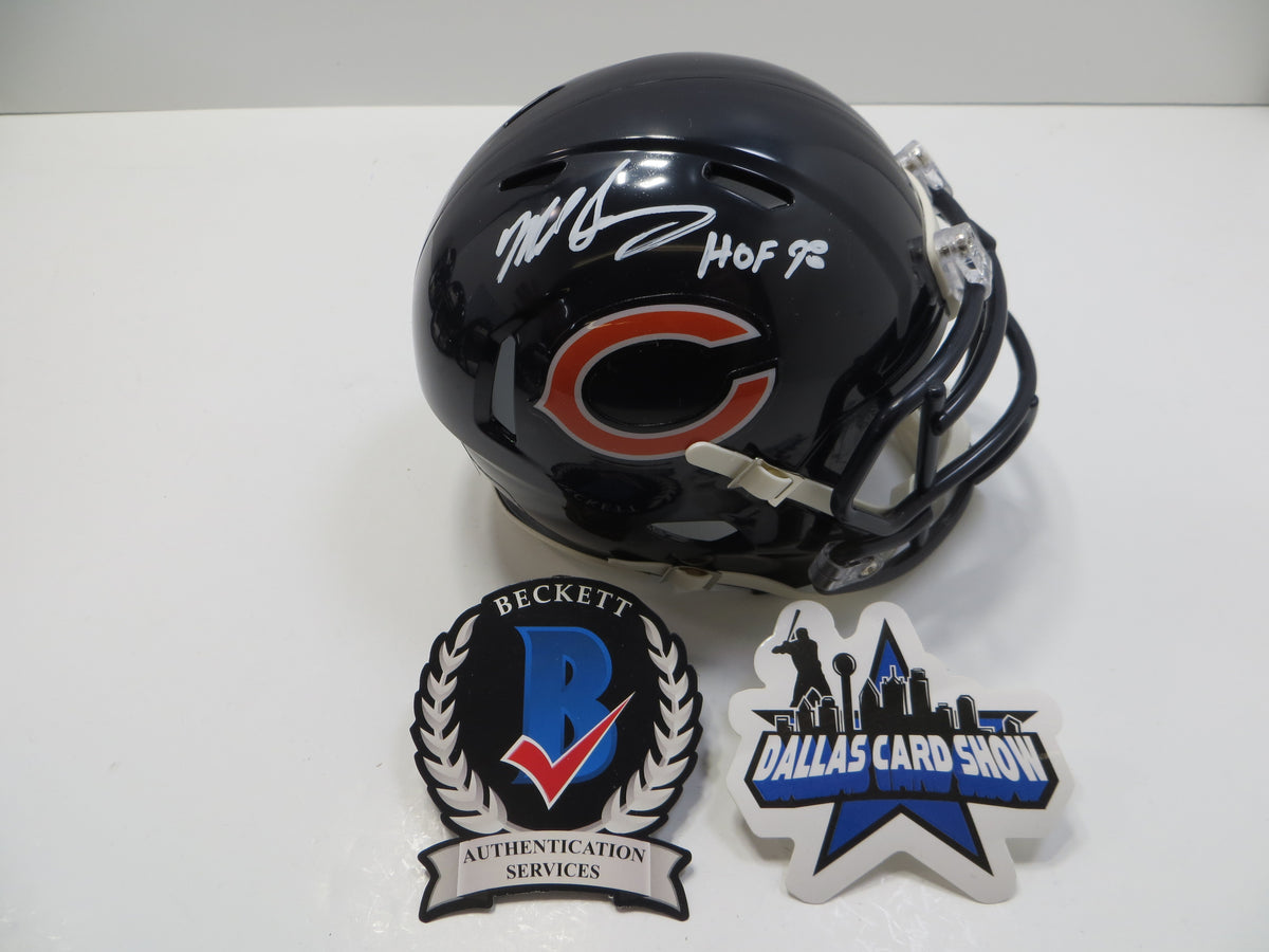 MIKE SINGLETARY CHICAGO BEARS SIGNED MINI HELMET w/HOF98 Baylor BAS