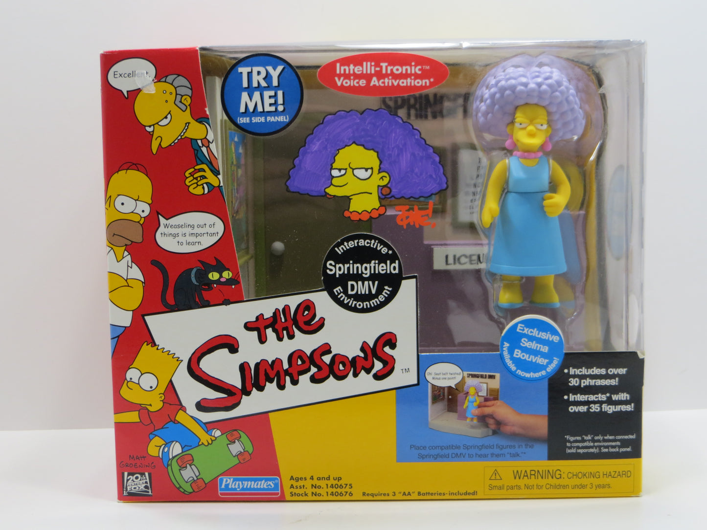 TONE RODRIGUEZ SIGNED SKETCHED Selma Bouvier - Springfield DMV SIMPSONS FIGURINE