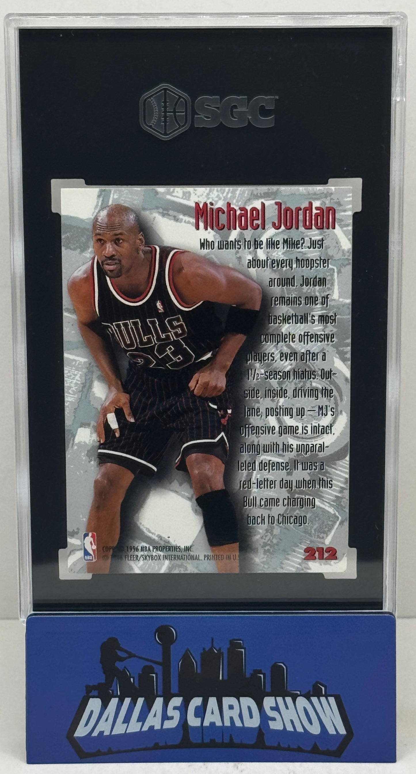 1995-96 Fleer Metal #212 Michael Jordan Nuts & Bolts SGC 8