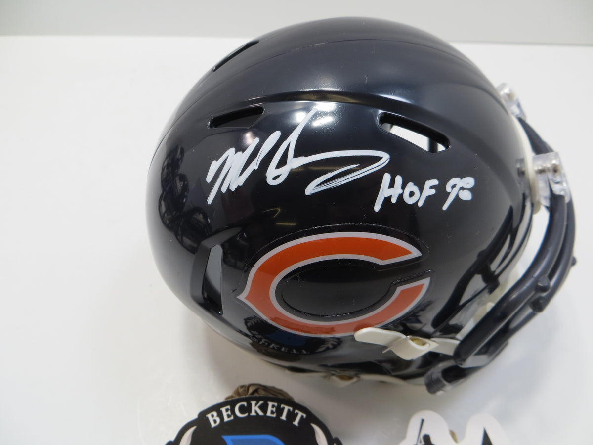 MIKE SINGLETARY CHICAGO BEARS SIGNED MINI HELMET w/HOF98 Baylor BAS