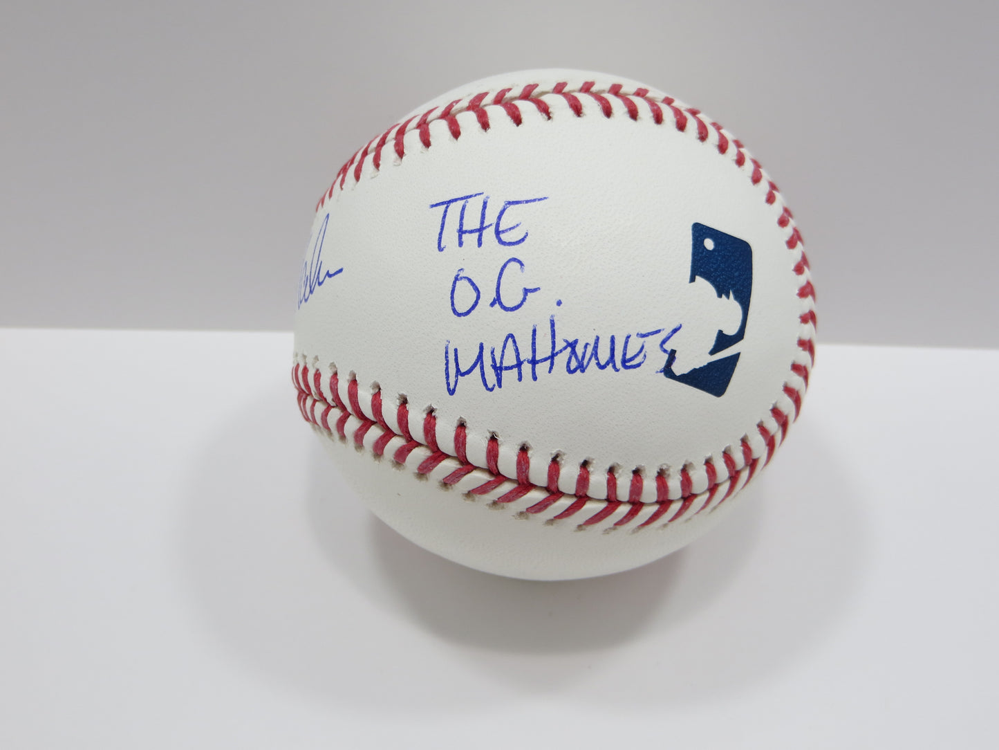 PAT PATRICK MAHOMES SR SIGNED OML BASEBALL Twins w/OG WHO'S YR DADDY BAS